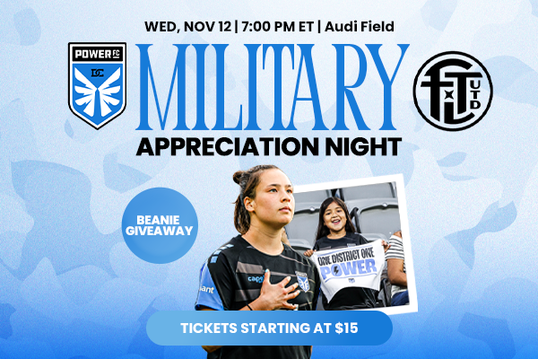 Next Match - Nov. 22 @ 7:00 PM  @ Audi Field