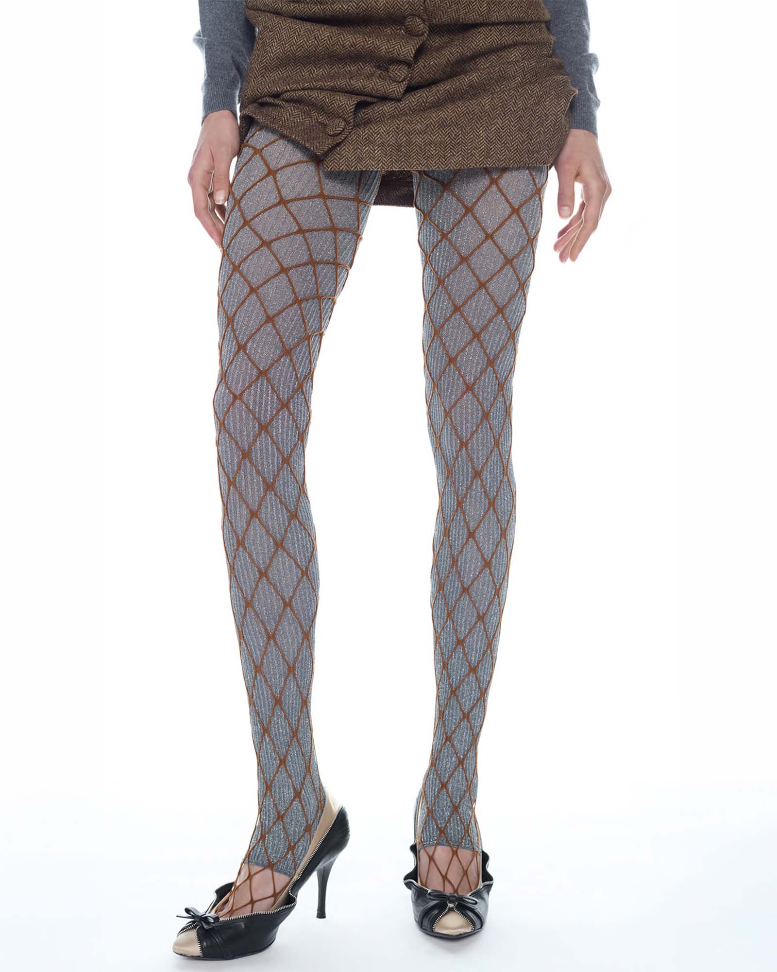 August Barron Double Leggings Beige/Silver