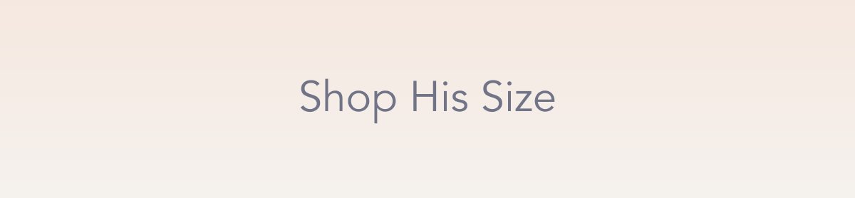 Shop Men's by Size