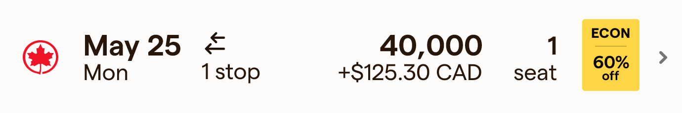 Returning Flight Deal