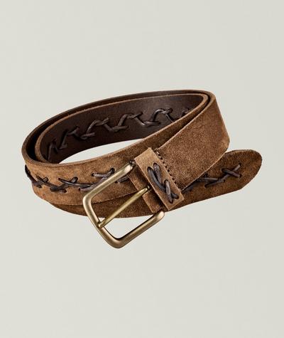 Anderson's - Western Stitch Suede Belt 