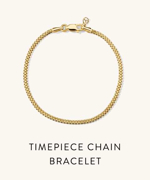 Timepiece Chain Bracelet.