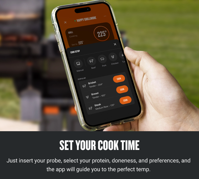 SET YOUR COOK TIME   