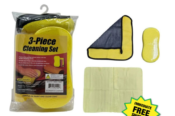 3-Piece Automotive Cleaning Set - ONLY $3.99 After Rebate*!