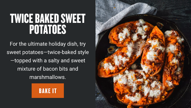 Twice Baked Sweet Potatoes