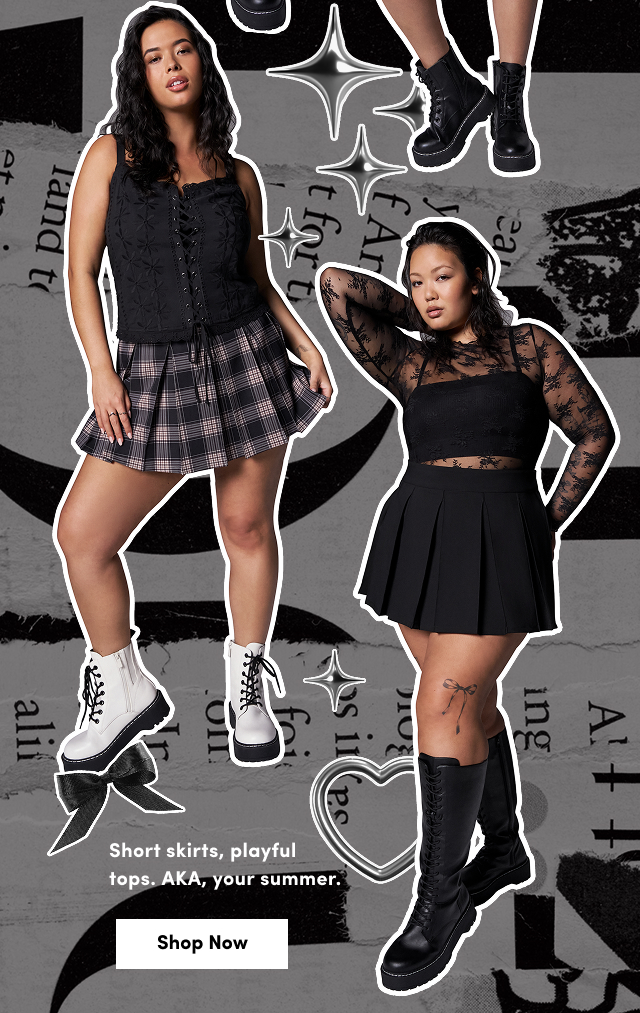 Short skirts, playful tops. | AKA, your summer. | Shop Now >
