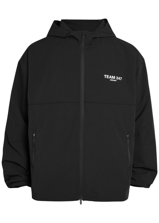REPRESENT 247 hooded shell jacket