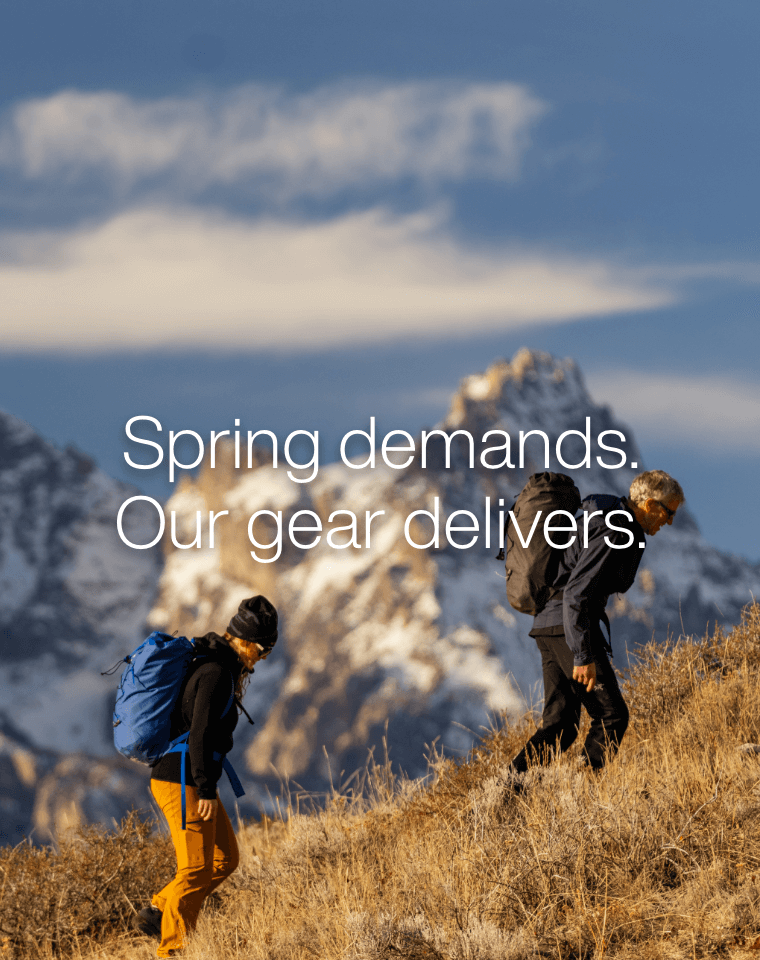 Spring demands. Our gear delivers.