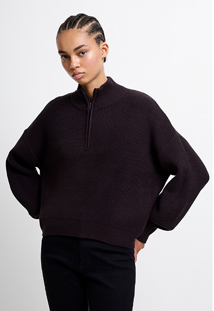 Babysoft Half Zip Knit Jumper