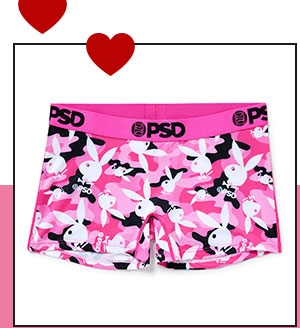 PSD Playboy Pink Camo Boyshorts