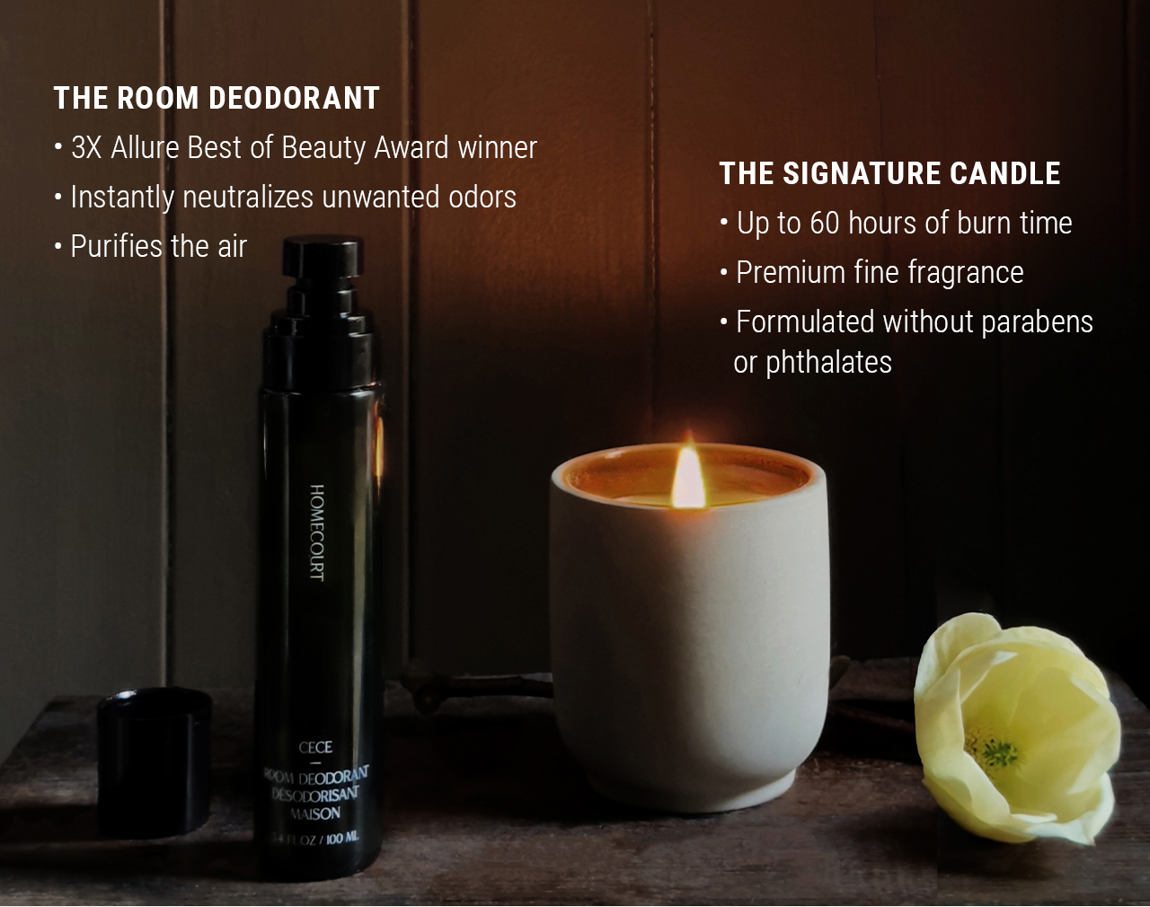 The room deodorant. The signature candle. 30% off now through Sunday 2/22.