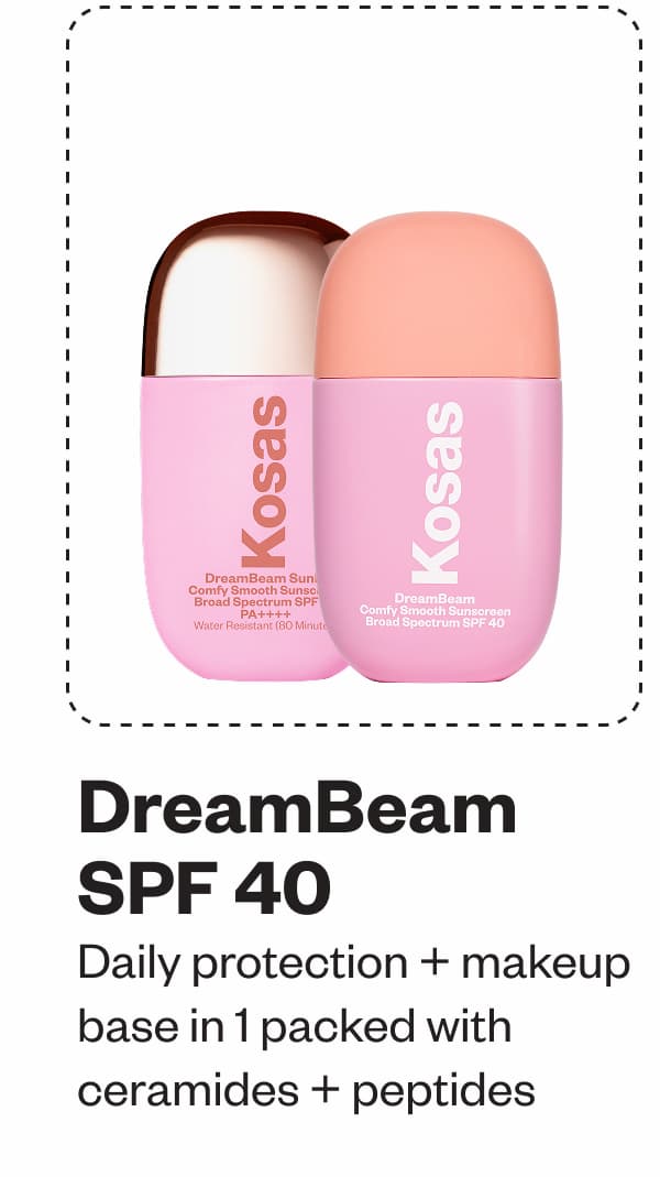 DreamBeam SPF 40 Daily protection + makeup base in 1 packed with ceramides + peptides