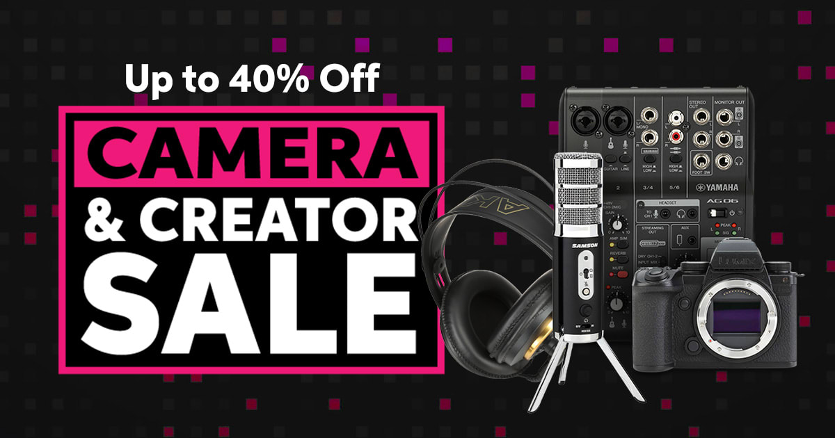 Save Up to 40% on Cameras, Microphones, Mixers, and&nbsp;More