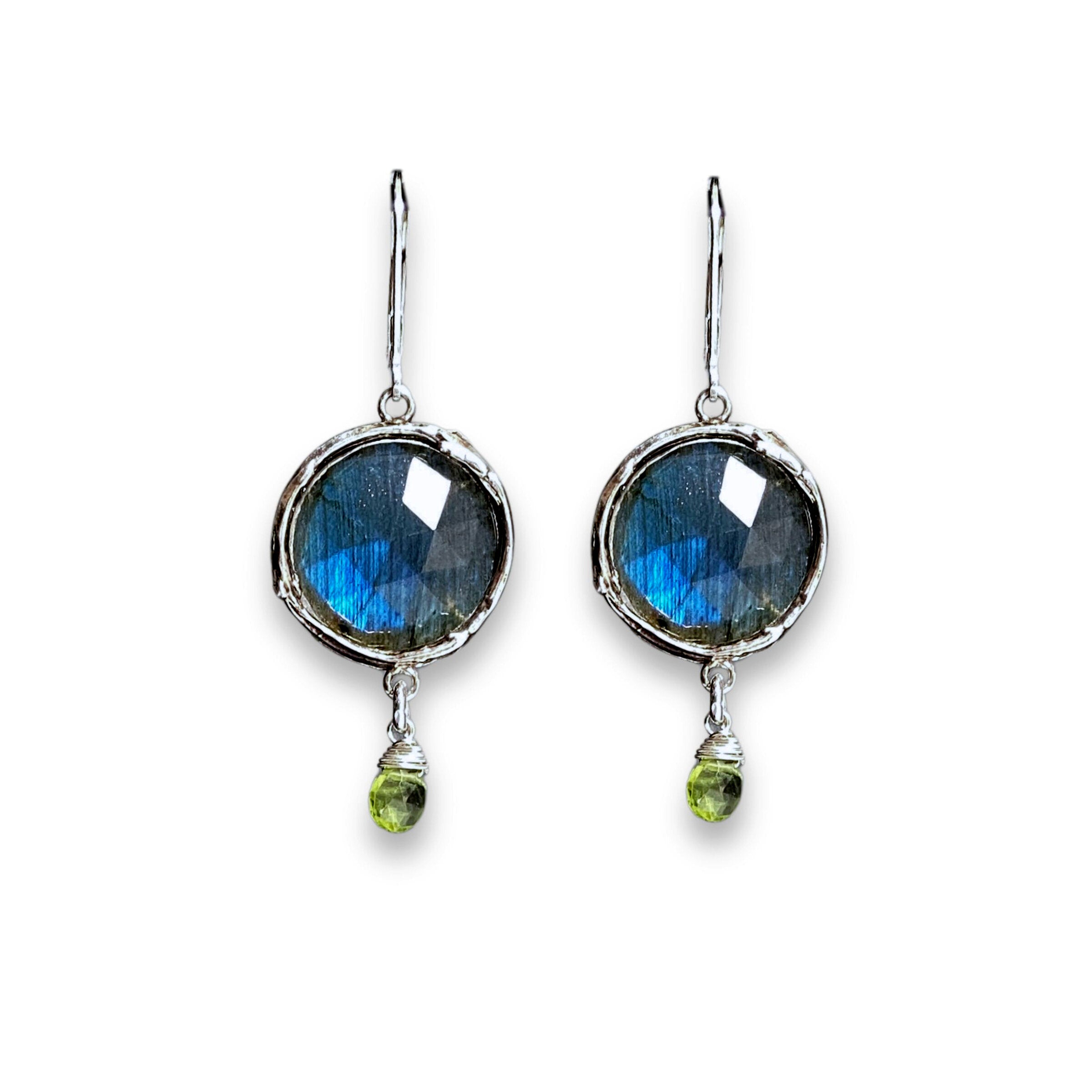 Image of Blissful Earrings - Labradorite & Peridot