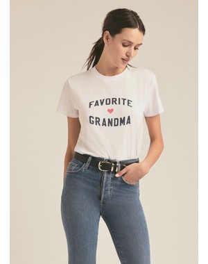 FAVORITE GRANDMA TEE-white / S