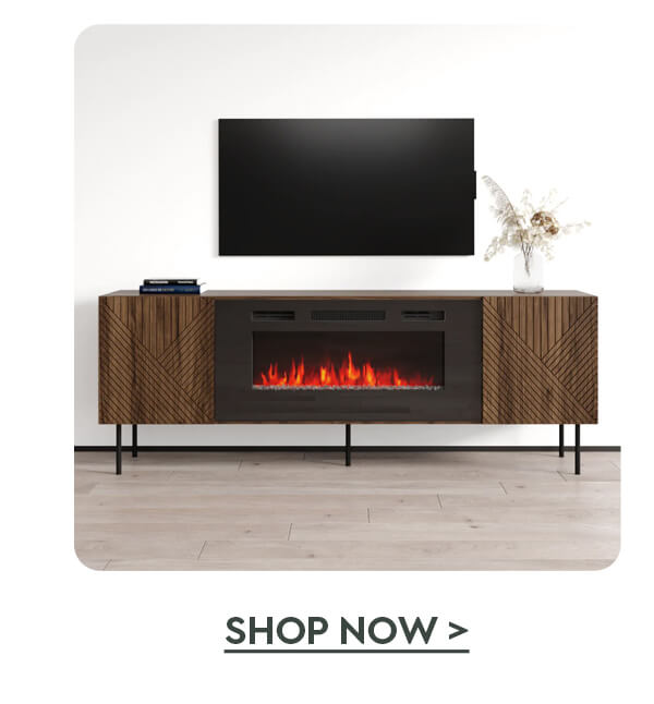 Art Deco BL-EF Fireplace TV Stand