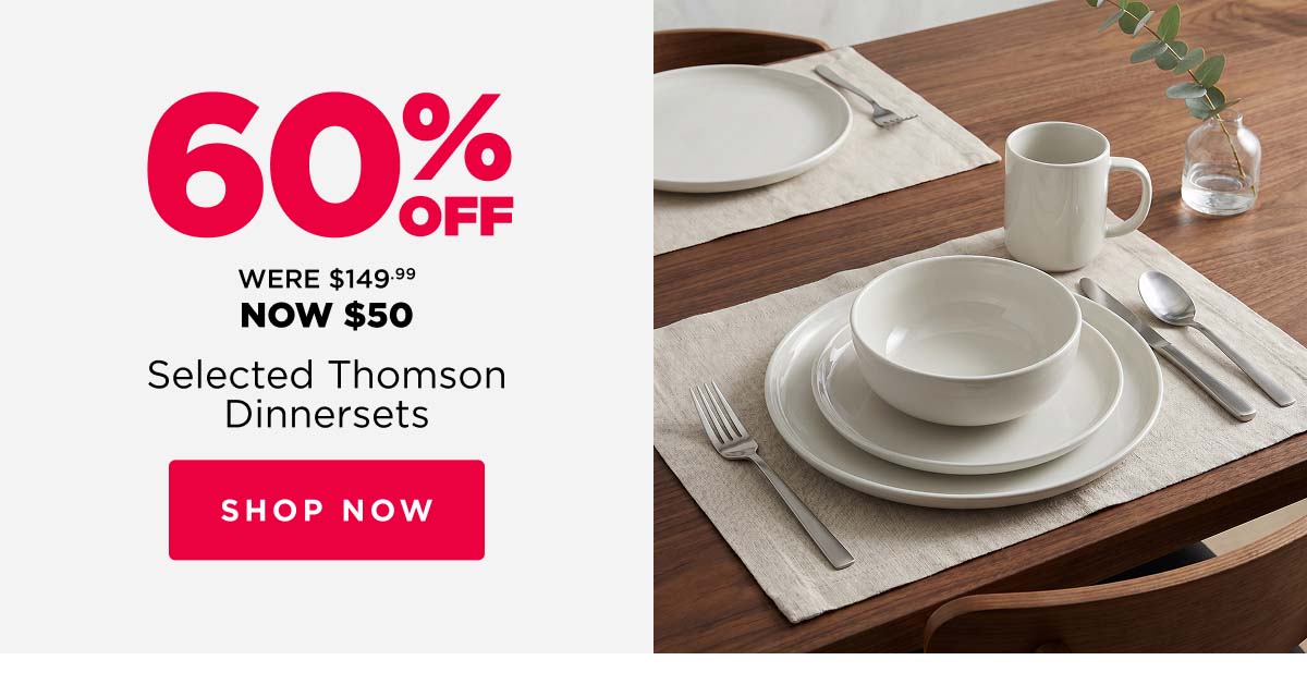 60% off Selected Thomson Dinner Sets