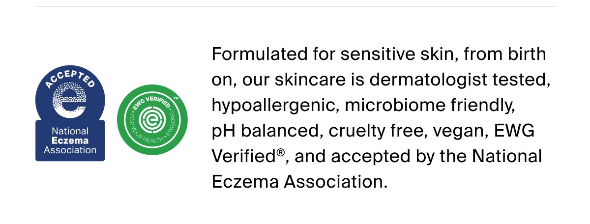 Formulated for sensitive skin