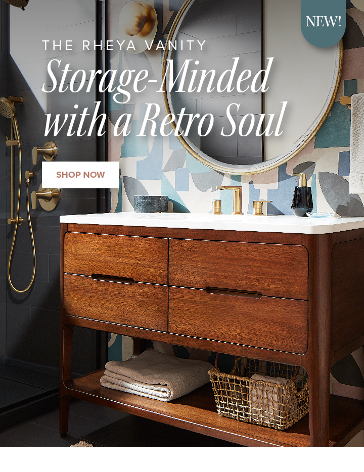 The Rheya Vanity - Storage-Minded with a Retro Soul - Shop Now