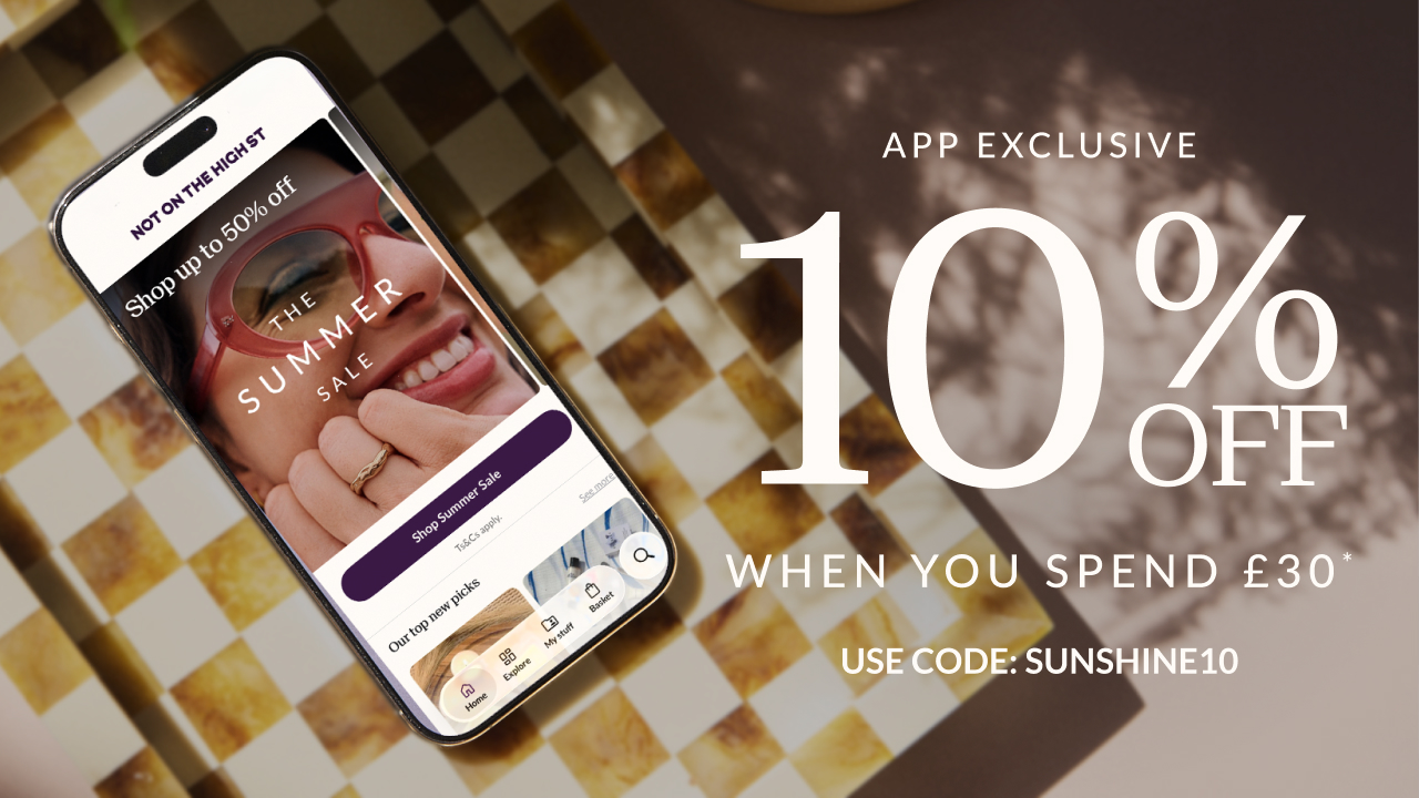 App exclusive. 10% off when you spend £30+* Use code SUNSHINE10