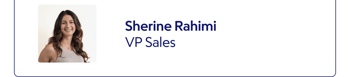 Sherine Rahini, VP of Sales at Goody