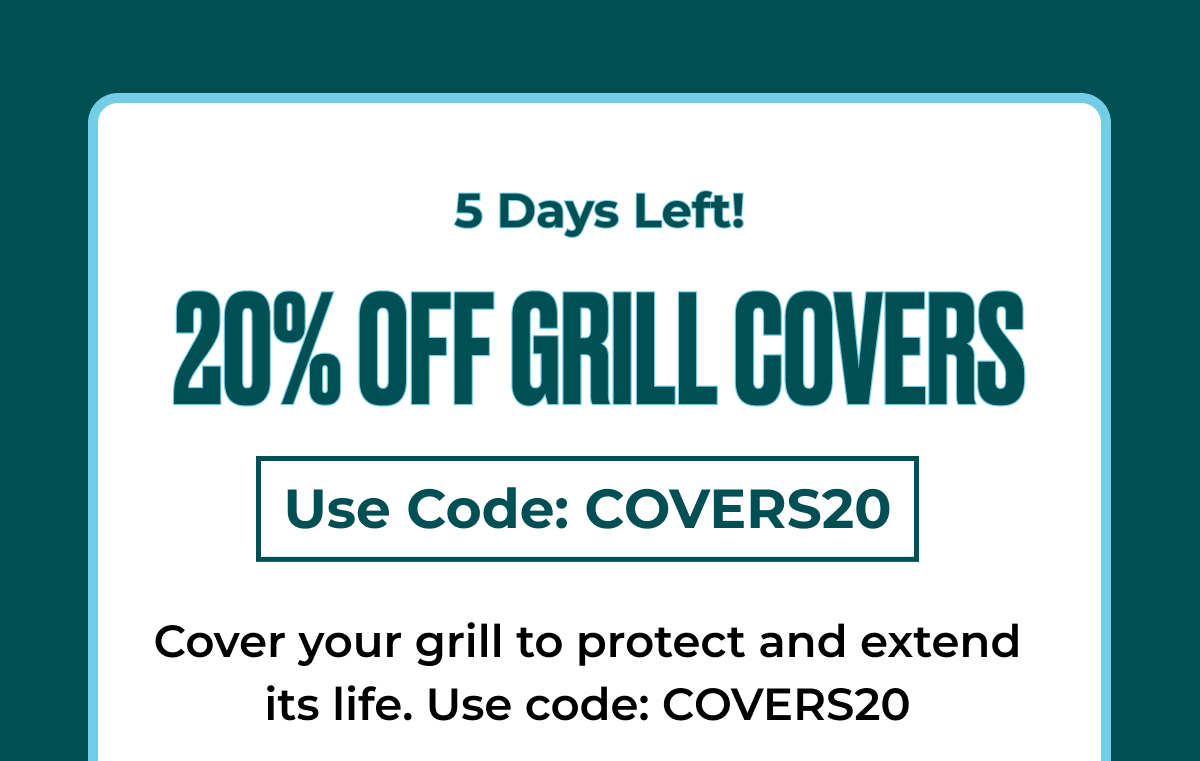 20% Off Grill Covers