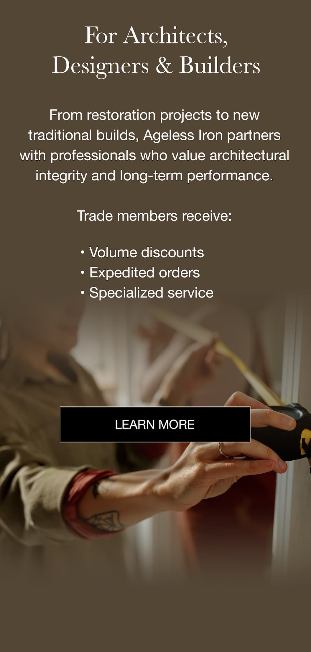 Join our Trades Discount Program