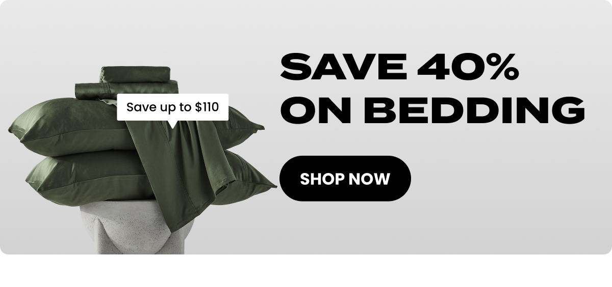 Save 40% on bedding