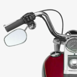 A motorcycle mirror.