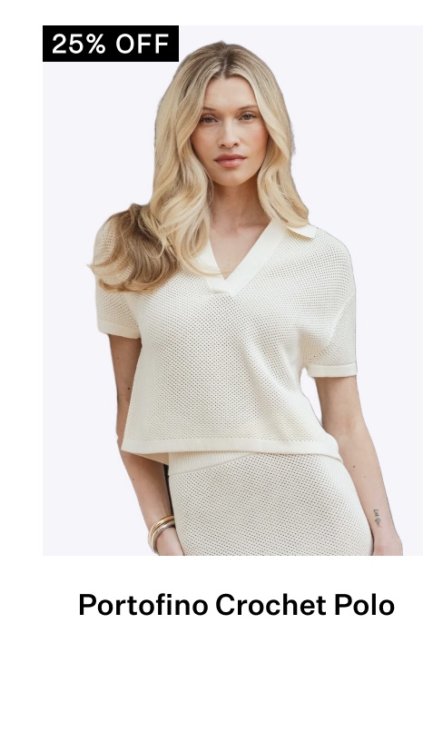 Portofino Crochet Polo