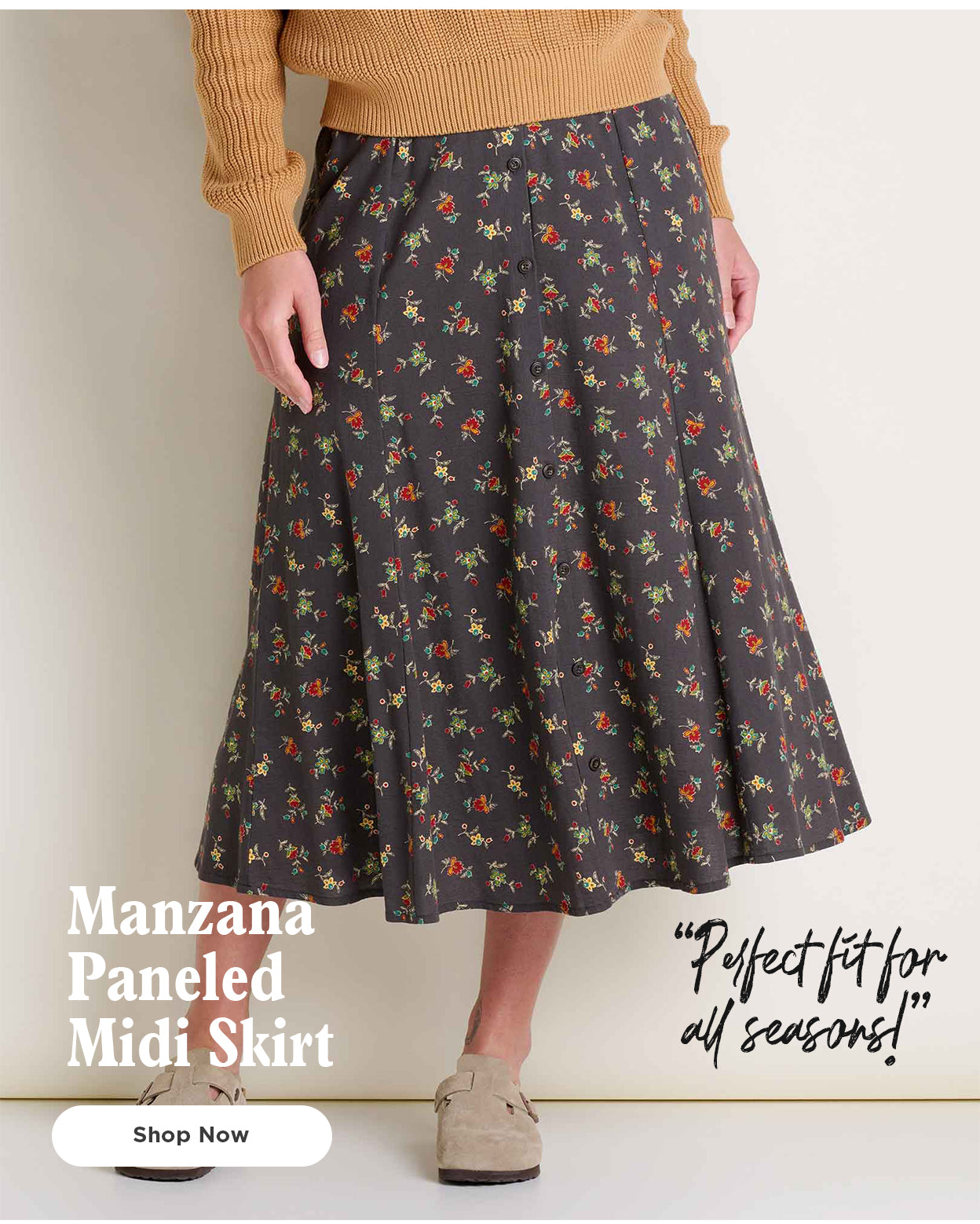 Manzana Paneled Midi Skirt