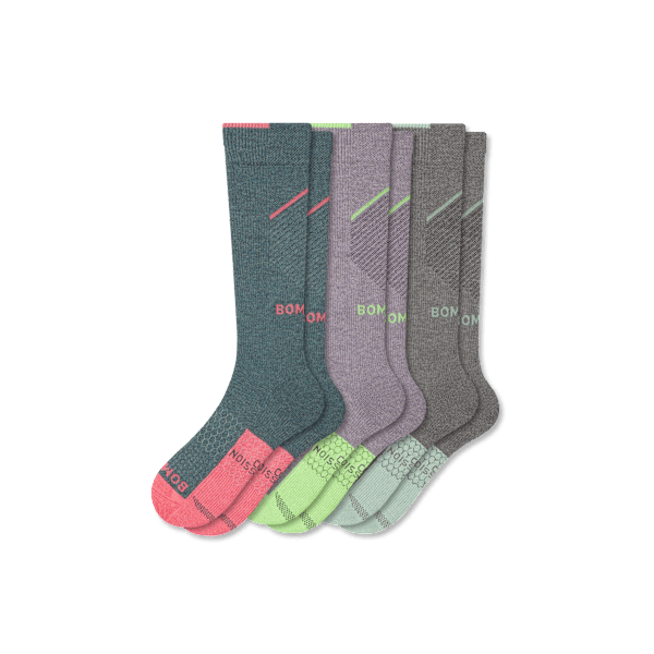 Women's Performance Compression Knee High Sock 3-Pack (20-30mmHg)