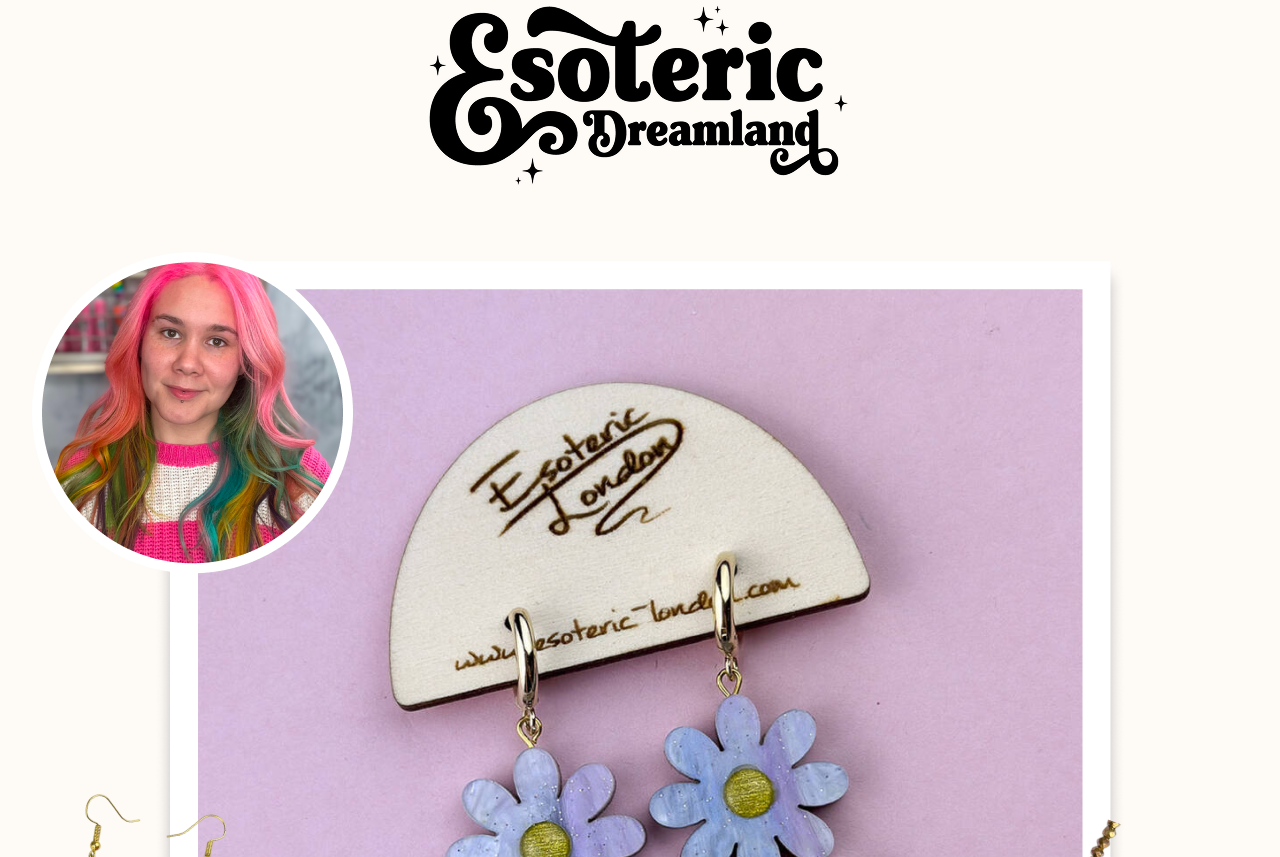 Retro Daisy Dangle Earrings