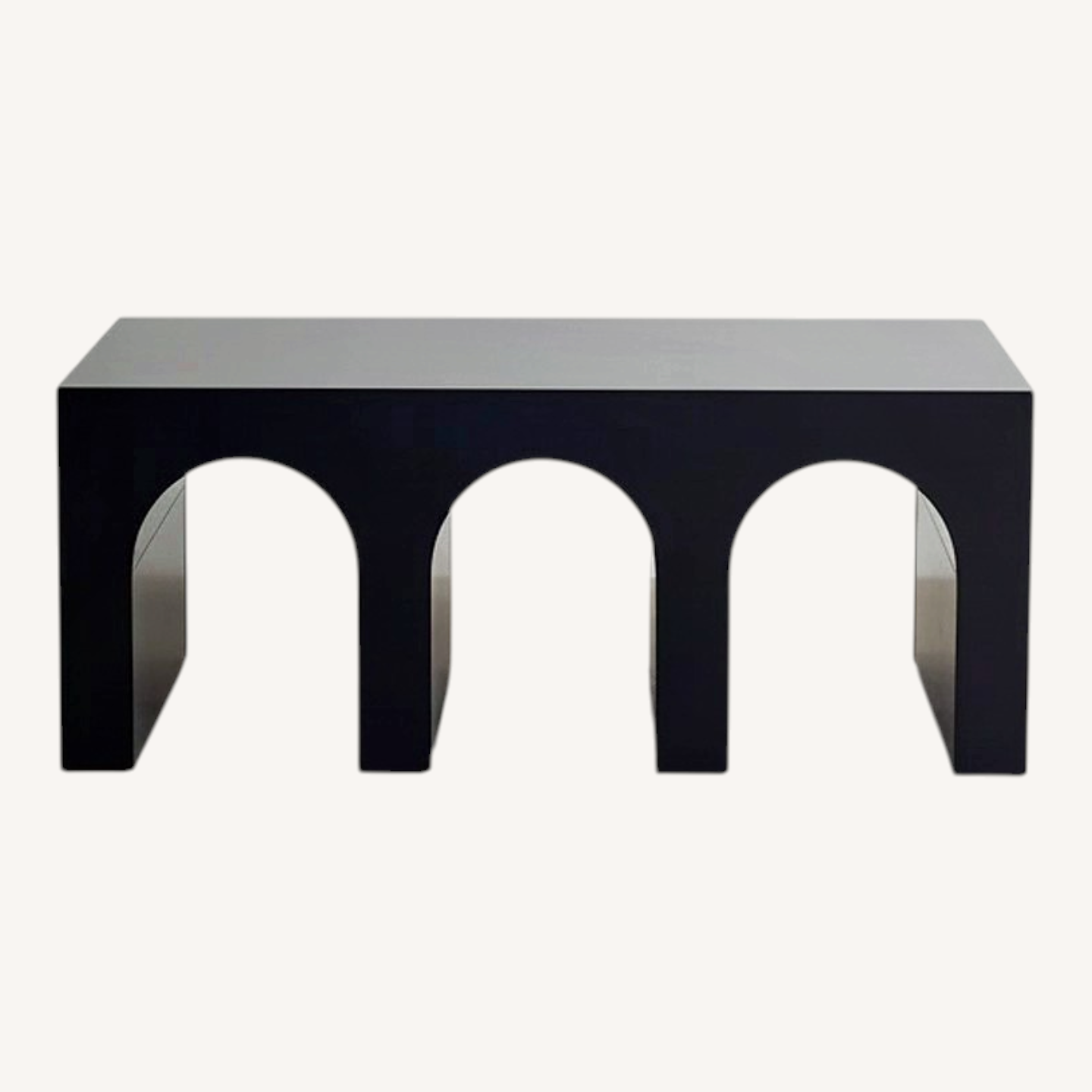 Image of Urban Outfitters Mason Arc Black Wood Coffee Table