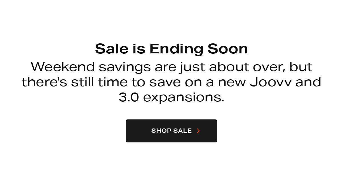 Sale is ending soon - click to shop sale