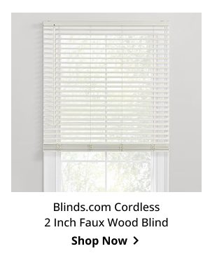 Blinds.com Cordless 2 Inch Faux Wood Blinds | Shop Now >