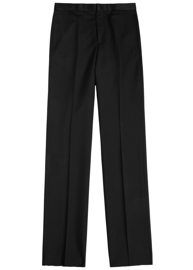 GIVENCHY Straight-leg wool-blend trousers