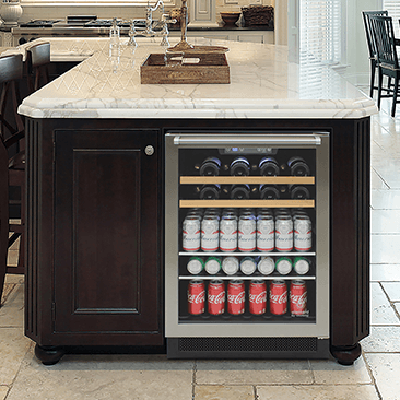 Vinotemp 24-inch Single Zone, Built in or Freestanding, Wine and Beverage Cooler