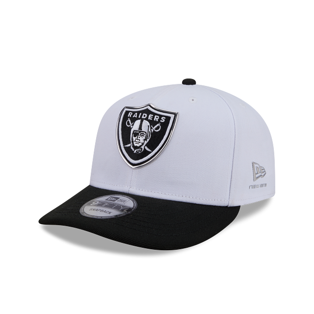 Image of New Era Las Vegas Raiders 2026 NFL Black and White 9FIFTY Snapback Hat-