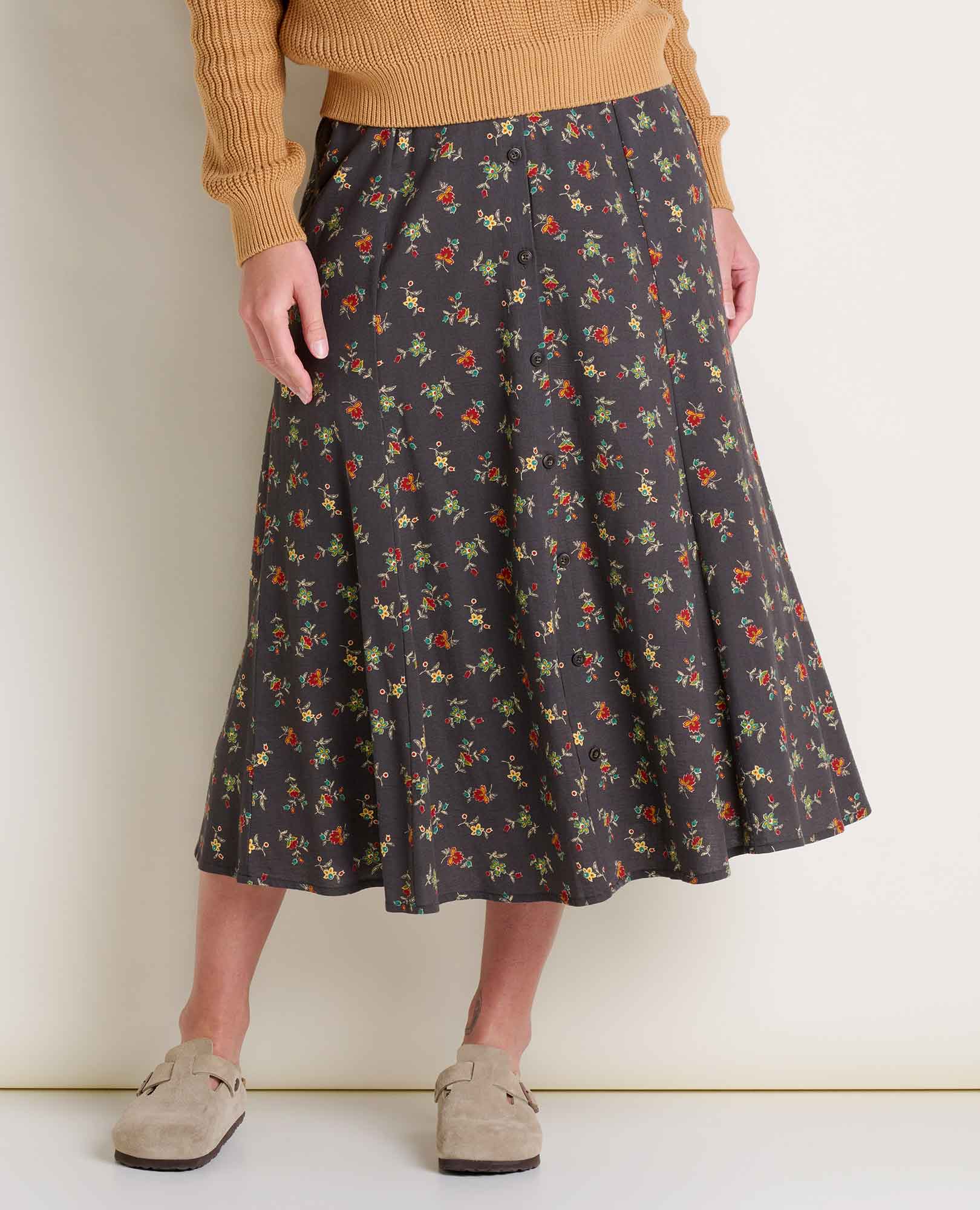 Image of Manzana Paneled Midi Skirt