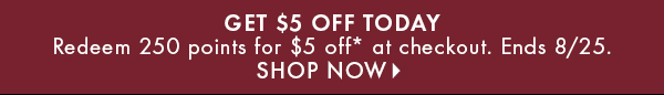 Get $5 off today