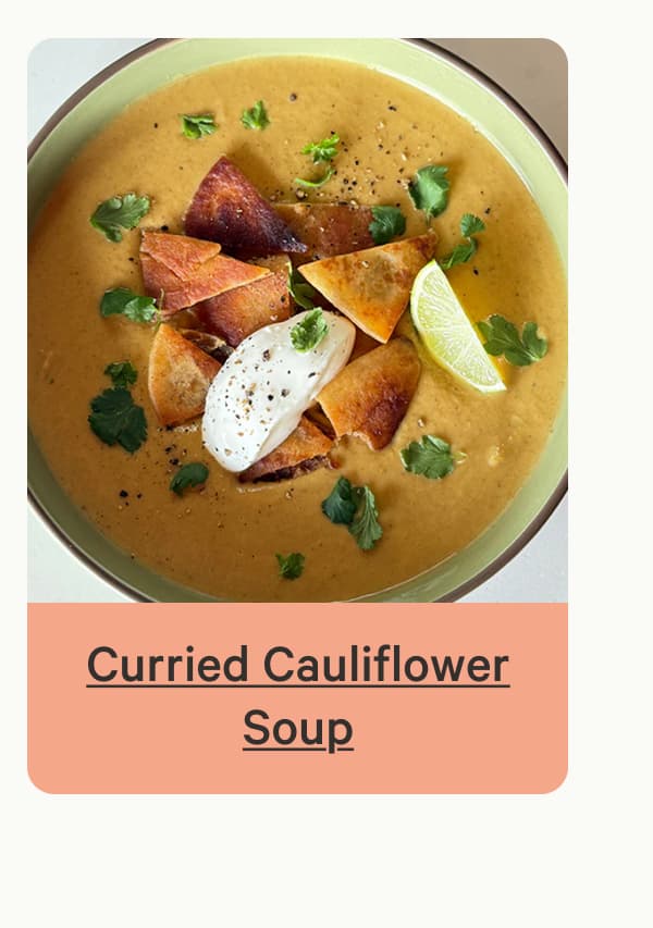 Curried Cauliflower Soup