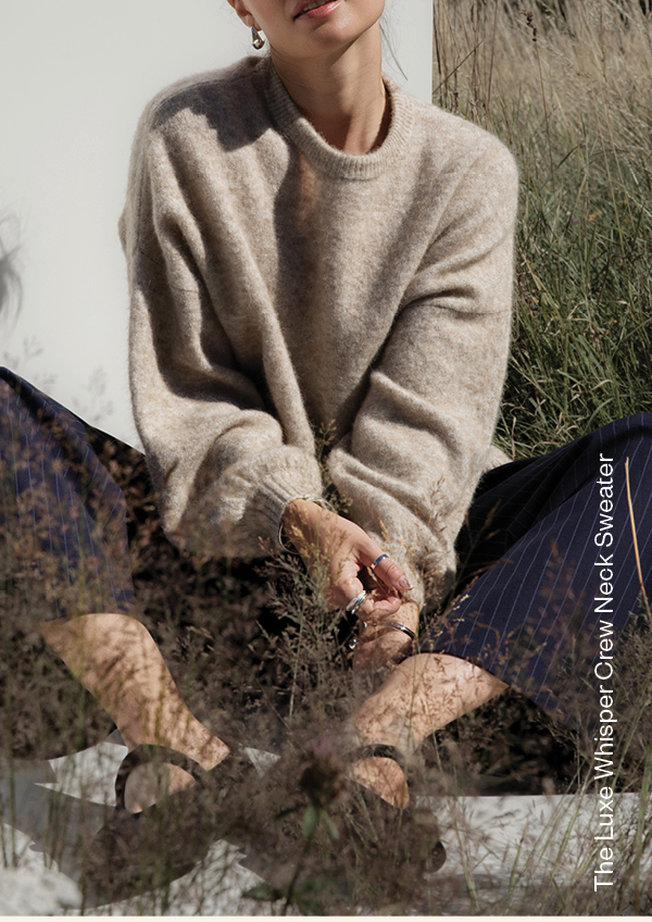 The Luxe Whisper Crew Neck Sweater