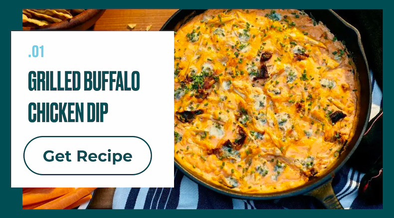 1. Grilled Buffalo Chicken Dip