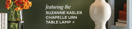 Featuring the Suzanne Kasler Chapelle Urn Table Lamp