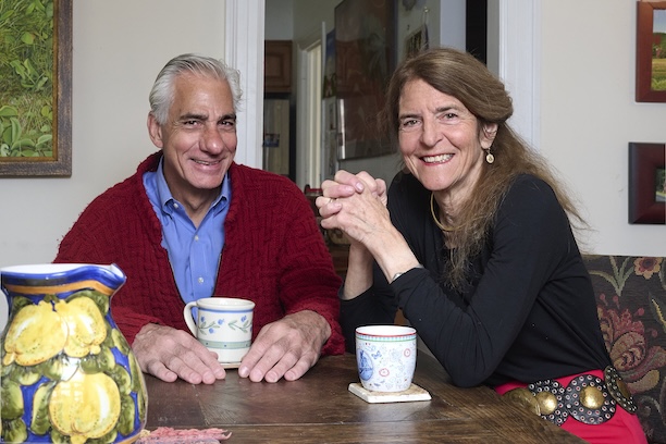 Albert Maguire and Jean Bennett in their home.