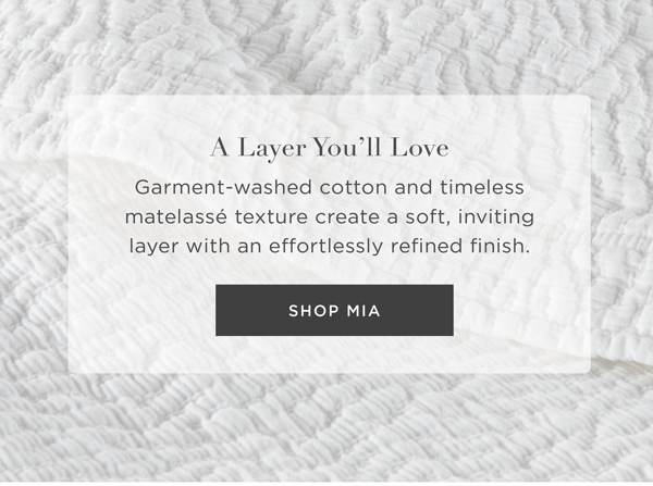 Mia Matelassé Coverlet