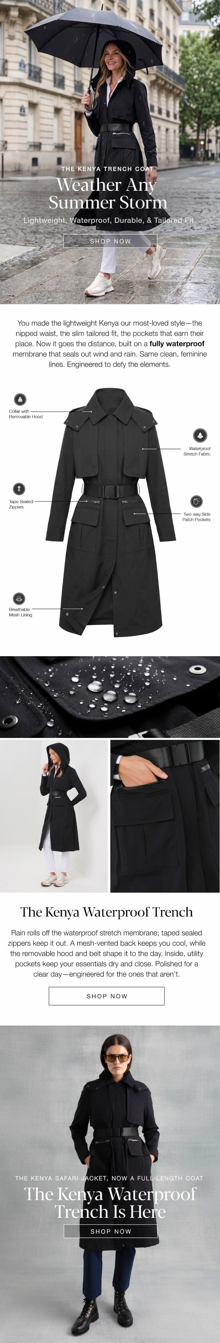 The Kenya Trench Coat: Weather Any Summer Storm