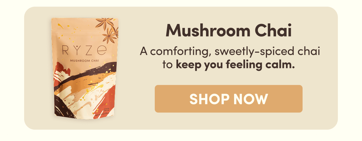 Mushroom Chai |  A comforting, sweetly-spiced chai to keep you feeling calm. | Shop Now