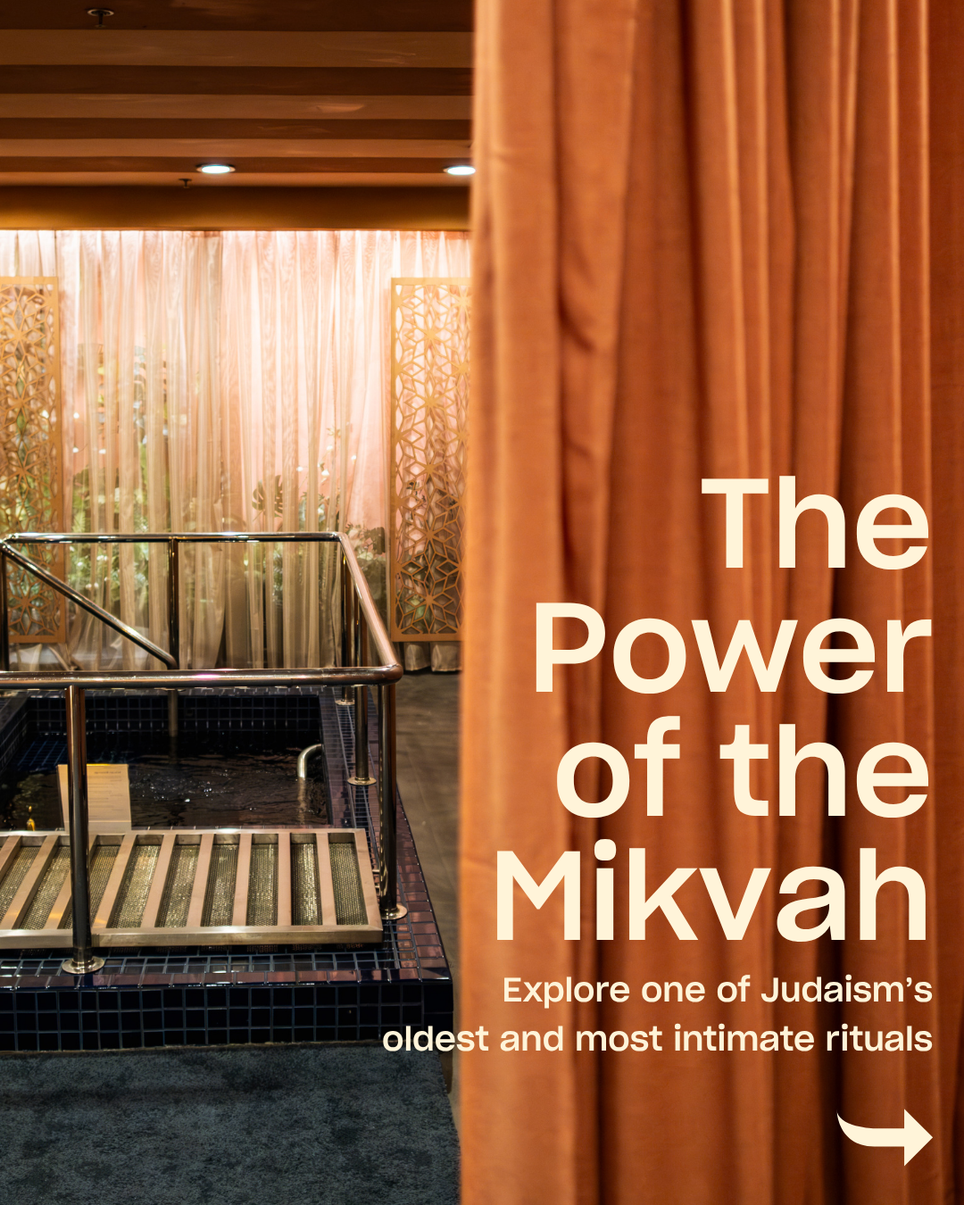 The Power of the Mikvah Instagram Post